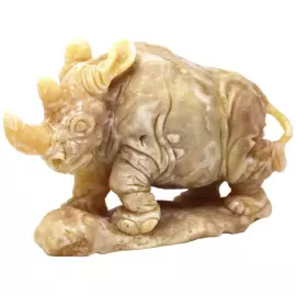 Статуэтка из янтаря "Носорог"