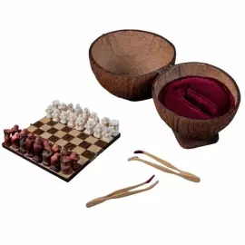 Шахматы из бивня мамонта "Шоу обезьян"