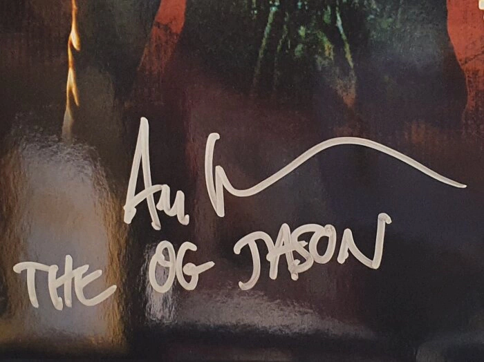Autographed photo of actor Ari Lehman