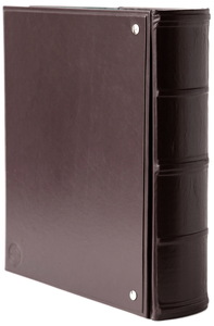Leather-bound photo album "Venice", green