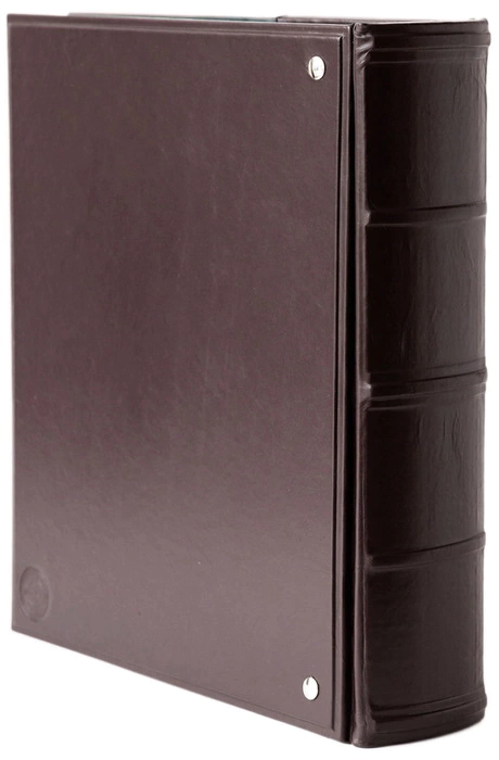Leather-bound photo album "Venice", green