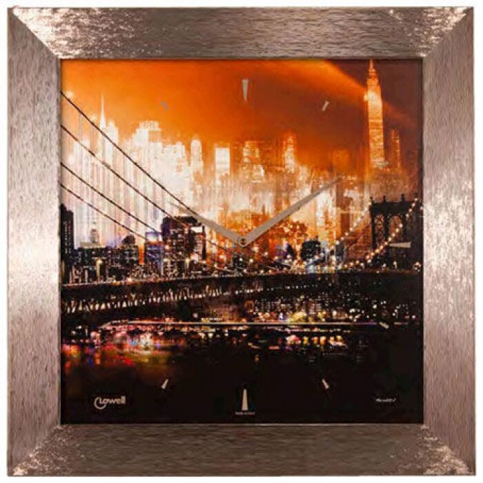 Wall clock "Tramonto in Citta"