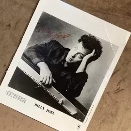 Фотография (ч/б) с автографом исполнителя Билли Джоэла