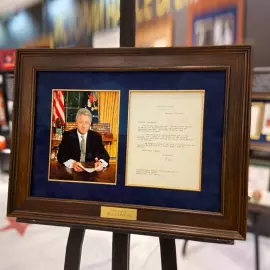 Письмо с автографом 42-го президента США Билла Клинтона