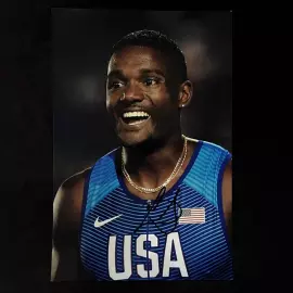 Фотография с автографом спринтера Джастина Гэтлина