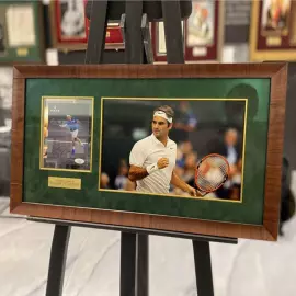 Фотография с автографом теннисиста Роджера Федерера