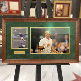 Фотография с автографом теннисиста Роджера Федерера