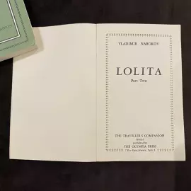 The book "Lolita" By Nabokov V. In English