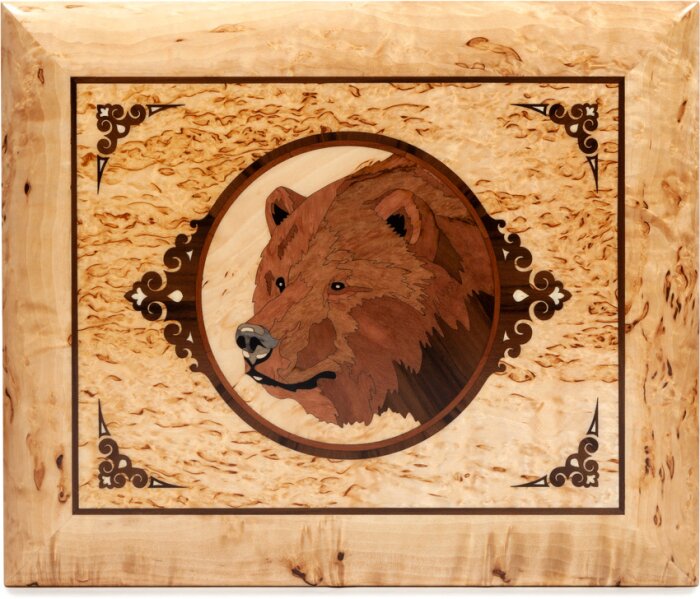 Набор для чистки оружия "Медведь" карельская береза