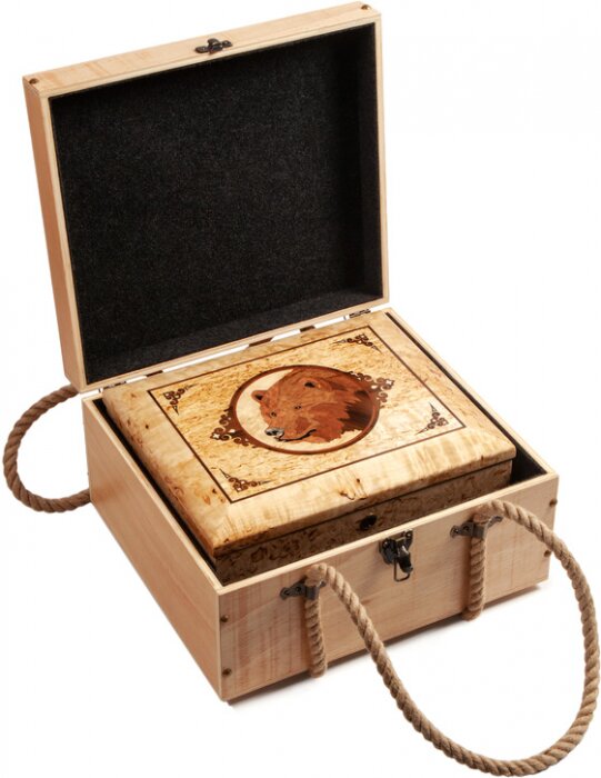 Набор для чистки оружия "Медведь" карельская береза