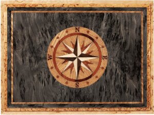 Document box “Wind Rose" (Karelian birch)