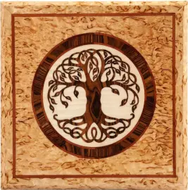 Шкатулка “Древо” карельская береза