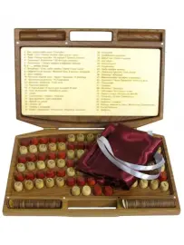 Лото в резном чемоданчике из ясеня "Арабеска-1" Лото в резном чемоданчике из ясеня "Арабеска-1"