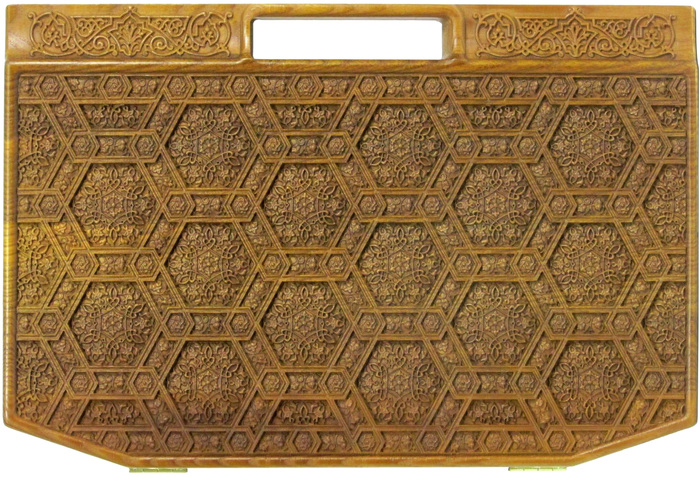 Lotto in a carved ash case "Arabesque-1"