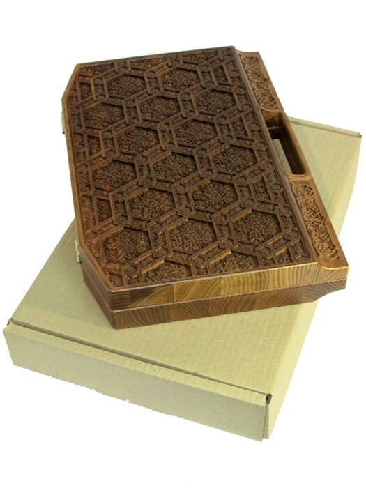 Lotto in a carved ash case "Arabesque-1"
