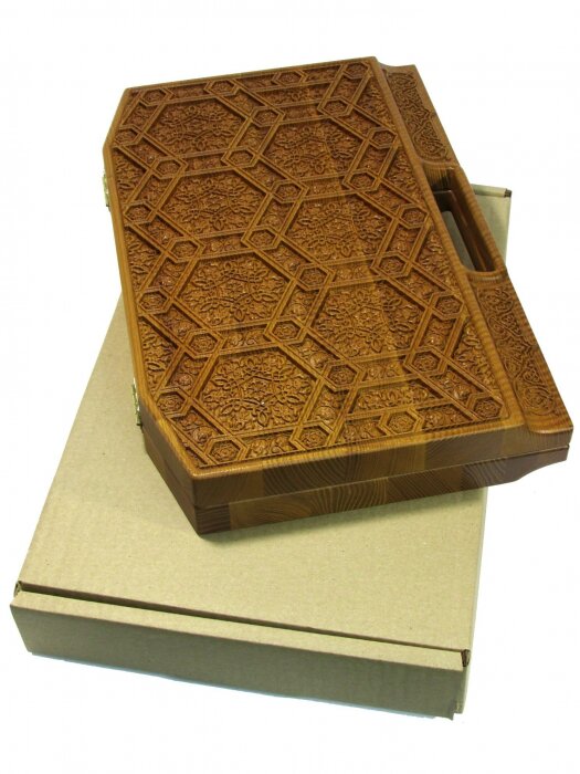 Lotto in a carved ash case "Arabesque-3"