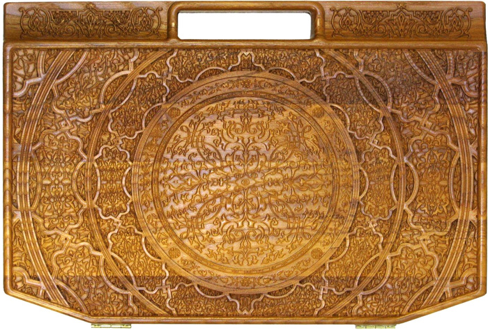 Lotto in a carved ash case "Arabesque-5"