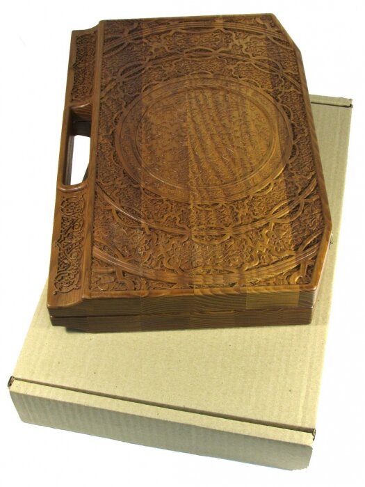 Lotto in a carved ash case "Arabesque-5"