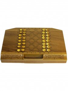 Lotto in a carved ash case "Arabesque-6"