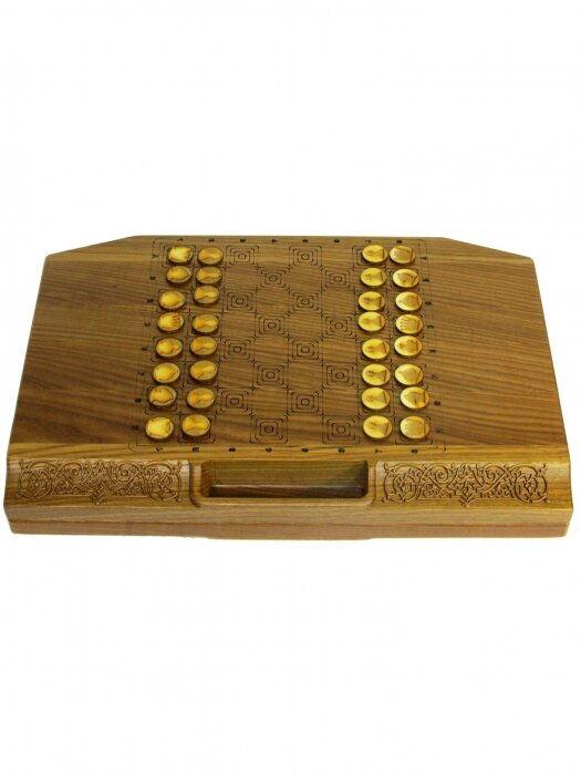 Lotto in a carved ash case "Arabesque-6"