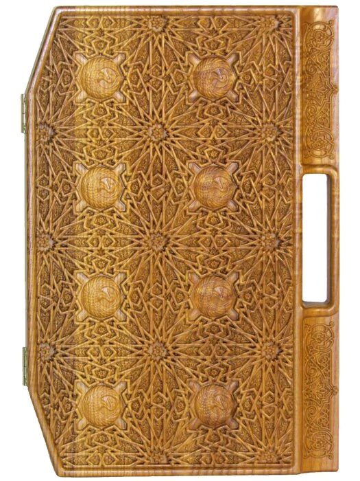 Lotto in a carved ash case "Arabesque-6"
