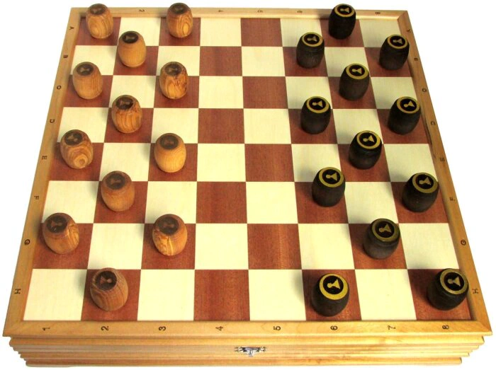 Russian lotto "Bochkmaty" in a moraine birch casket