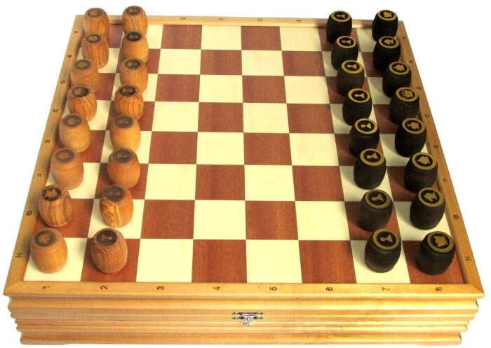 Russian lotto "Bochkmaty" in a moraine birch casket