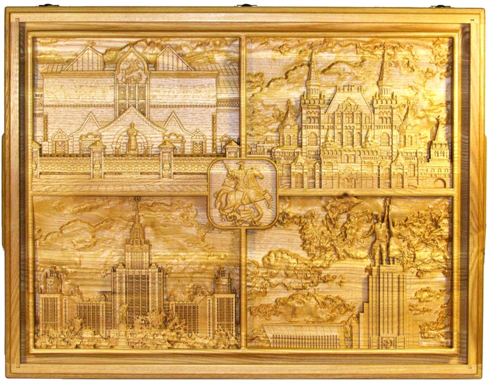 A REAL "Russian lotto" in a box made of stained ash