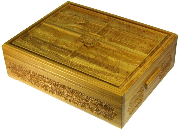 A REAL "Russian lotto" in a box made of stained ash