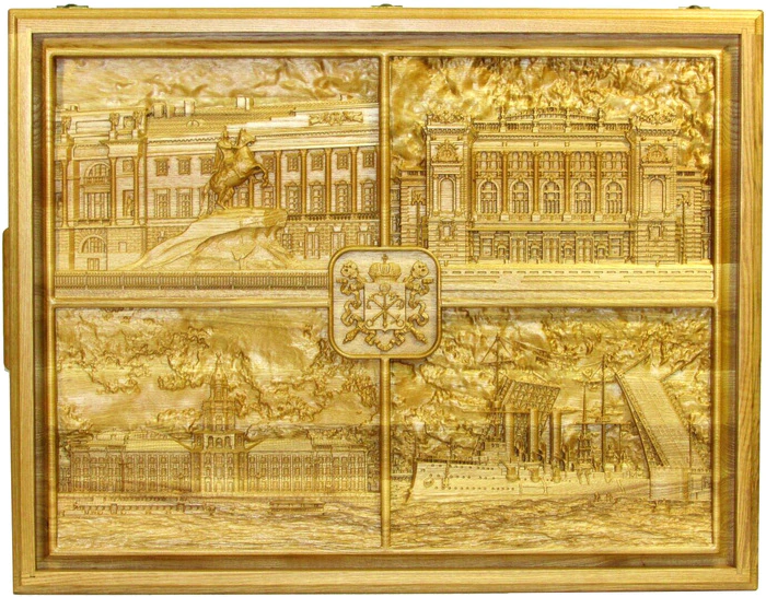 A REAL "Russian lotto" in a box made of stained ash