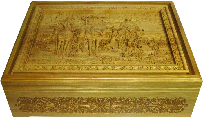 THE REAL "Russian lotto Heroes" in a box made of stained ash