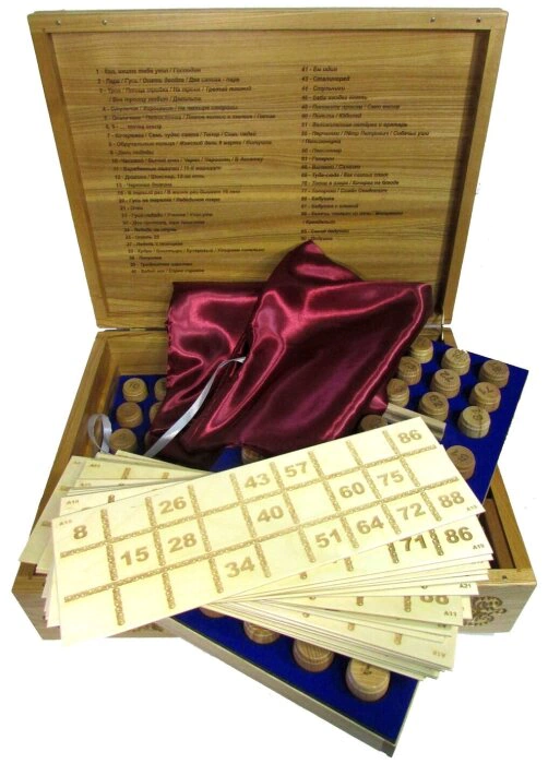 THE REAL "Russian lotto - Peresvet's duel with Chelubey on Kulikovo field" in a box made of stained ash