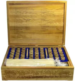 НАСТОЯЩЕЕ "Русское лото - Запорожцы пишут письмо турецкому султану" в шкатулке из мореного ясеня