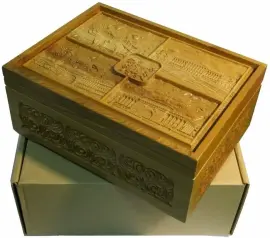 Лото в резной шкатулке из мореного ясеня "Санкт-Петербург 3" Лото в резной шкатулке из мореного ясеня "Санкт-Петербург 3"