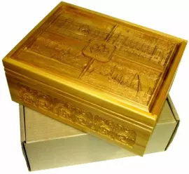 Лото в резной шкатулке из мореного ясеня