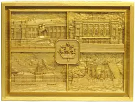 Лото в резной шкатулке из мореного ясеня