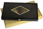 Backgammon from the wenge massif with a diamond from the imbai root