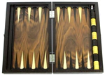 Backgammon from the wenge massif with a diamond from the imbai root