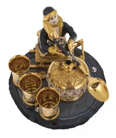 Икорница "В гостях у сказки" на агате