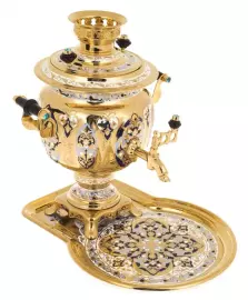 Самовар "Зимние узоры" Златоуст