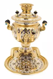 Самовар "Зимние узоры" Златоуст