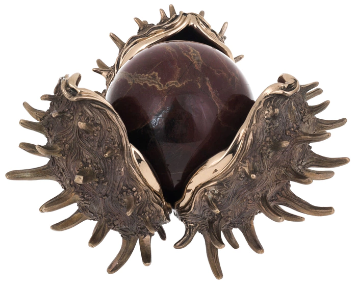 The author's bronze sculpture "Golden Chestnut"