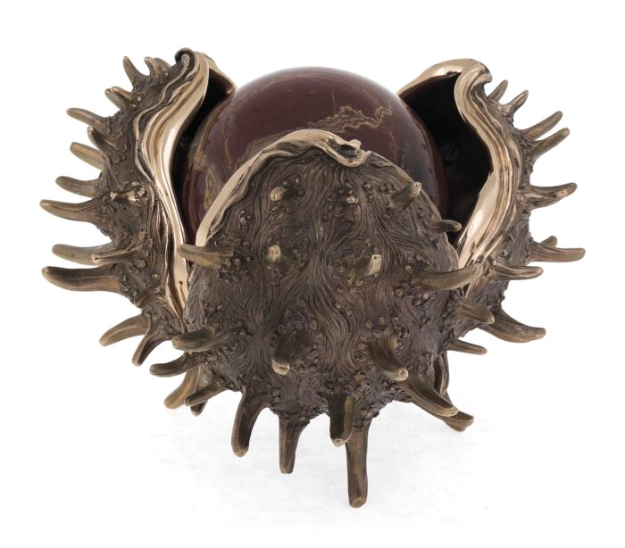 The author's bronze sculpture "Golden Chestnut"