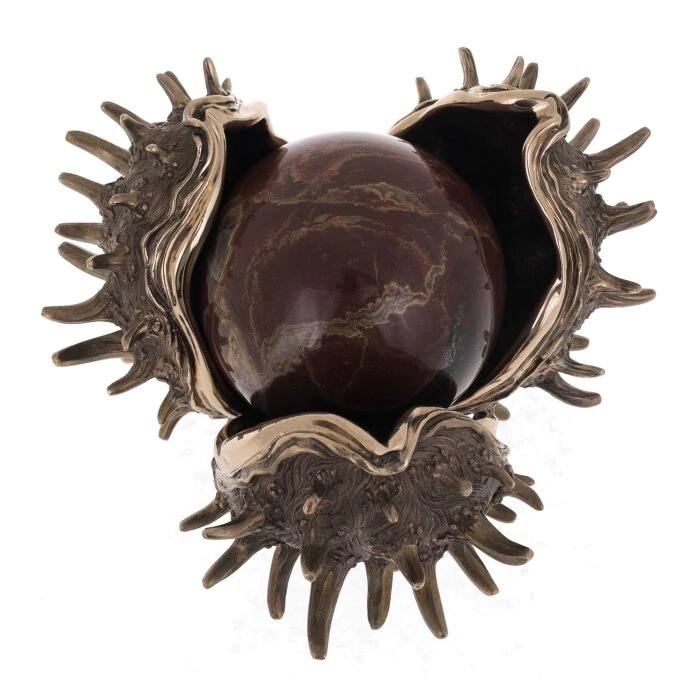 The author's bronze sculpture "Golden Chestnut"