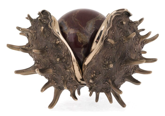 The author's bronze sculpture "Golden Chestnut"