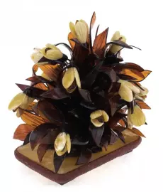 Amber composition "Snowdrops"