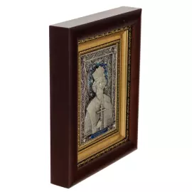 Икона "Святой равноапостольный князь Владимир" с посеребрением