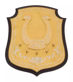 Подкова-ключница из ясеня "Здоровья. Счастья. Добра" Златоуст