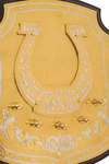Horseshoe housekeeper from ash "Health. Happiness. Good" Zlatoust
