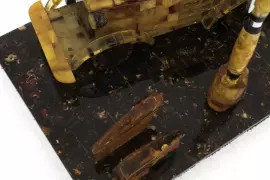 Amber writing device "Car" with a handle